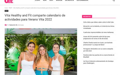 Oh Magazine – Vita Healthy and Fit comparte calendario de actividades para Verano Vita 2022